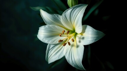 Obraz premium pristine white lily