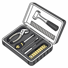Handyman tool kit essential repair tools box