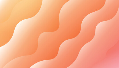 Template Background With Wave Geometric Shape. For Design, Presentation, Business. Vector Illustration with Color Gradient.