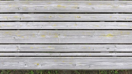 Fototapeta premium Weathered Wood Texture: A close-up shot of aged wooden planks, capturing the natural beauty of the wood grain and texture. The horizontal layout highlights the individual boards.