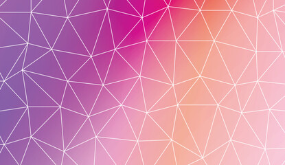 Modern pattern in triangles style. Decorative design For interior wallpaper, smart design, fashion print. Vector illustration. Blurred Background, Smooth Gradient Texture Color.