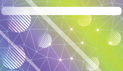 Decorative pattern with triangles, line, circle, space for text style. Decorative design for your idea. Vector illustration. Blurred Background, Smooth Gradient Texture Color.