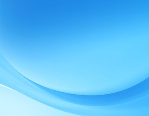 Fototapeta premium Smooth, light blue curves