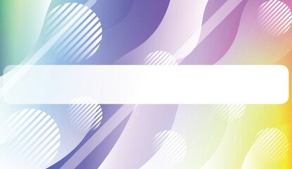Abstract Shiny Waves, Lines, Circle, Space for Text. For Elegant Pattern Cover Book. Vector Illustration with Color Gradient.