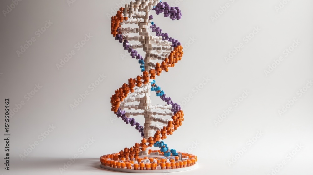 Poster exploring advanced dna structure models in research settings for genetic studies and innovations