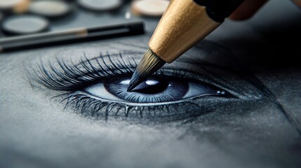 Naklejka premium Creating digital art closeup of a drawing tablet with stylus home studio digital art tools indoor workspace artistic perspective