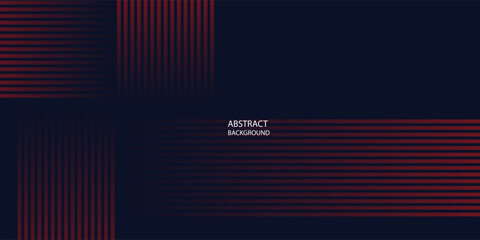 Abstract banner design. Red diagonal lines on dark blue background. Modern graphic. Futuristic technology concept. Suit for cover, header, business, presentation, website, flyer