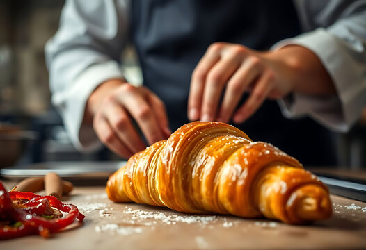 pastry being made by a pastry maker