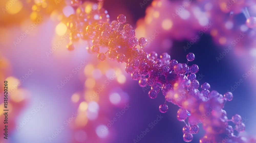 Poster exploring the complex structure of proteins a scientific visualization in a laboratory environment m