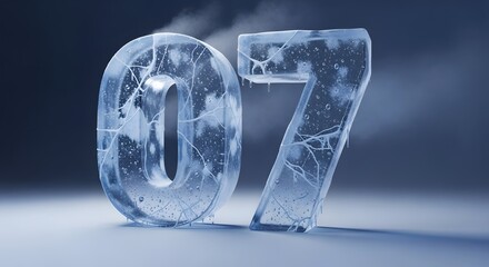 Frozen Number 07: A Stunning Ice Sculpture