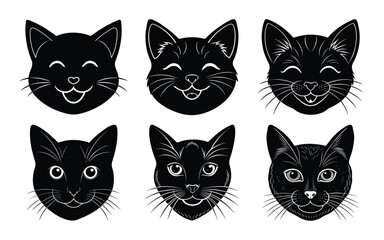 Wild Cat Face Illustration Bundle