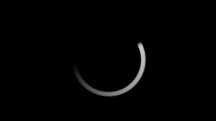 Round loading icon rotating smoothly. Suitable for interfaces and loading screens. 4k illustration.