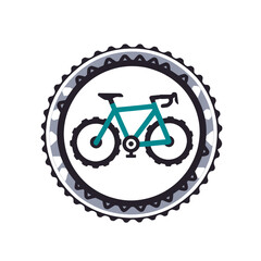 Fototapeta premium Bicycle-logo-design-cycling-icon-bike-graphic