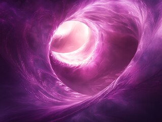 Naklejka premium Swirling vortex of purple energy and light creating an ethereal dimension