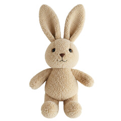 Obraz premium toy rabbit isolated on transparnet background, PNG, rabbit doll, cute bunny PNG, isolated toy rabbit, transparent background, soft toy bunny