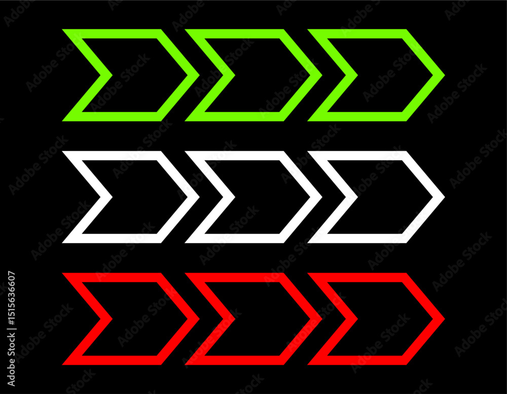 Poster arrow color element vector design
