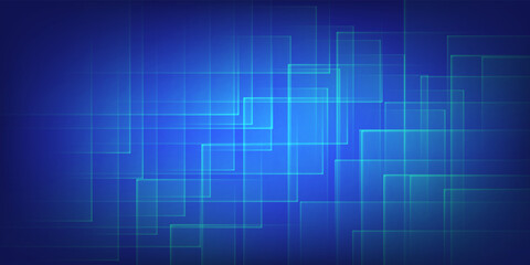 Abstract blue fractal laser light background. Basic RGB