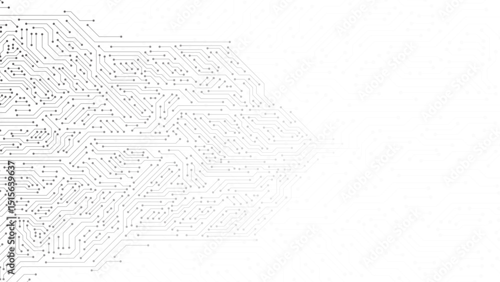 Poster circuit board abstract technology background. futuristic circuit board processors cpu. hi tech elect