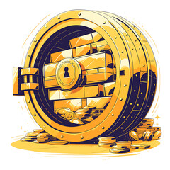 Shiny Gold Bars and Coins: Luxury, Wealth, and Investment Symbolism