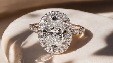 Oval diamond halo engagement ring (4)