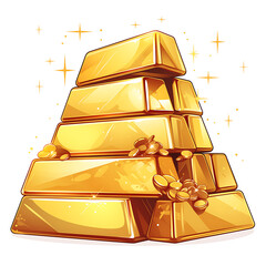 Shiny Gold Bars and Coins: Luxury, Wealth, and Investment Symbolism