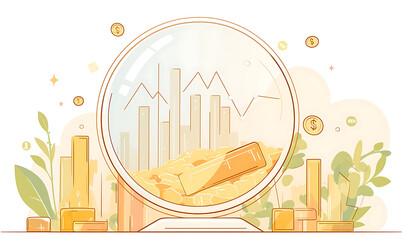 Shiny Gold Bars and Coins: Luxury, Wealth, and Investment Symbolism