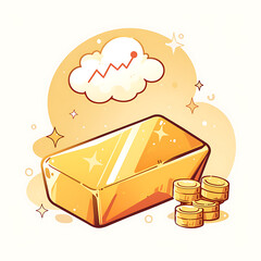 Shiny Gold Bars and Coins: Luxury, Wealth, and Investment Symbolism