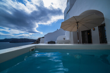 ギリシャのサントリーニ島の風景