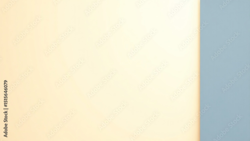 Aufkleber abstract color block background with cream and blue minimalist design