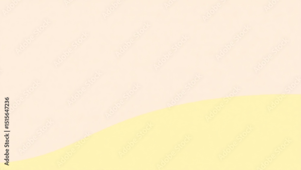 Poster abstract peach and yellow background with soft wave design