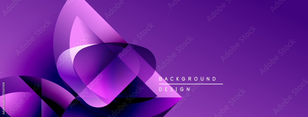 Fototapete Abstract purple background. Flowing shapes create dynamic visual effect. Modern design suitable for digital projects.