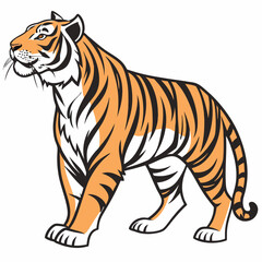 Obraz premium tiger vector image