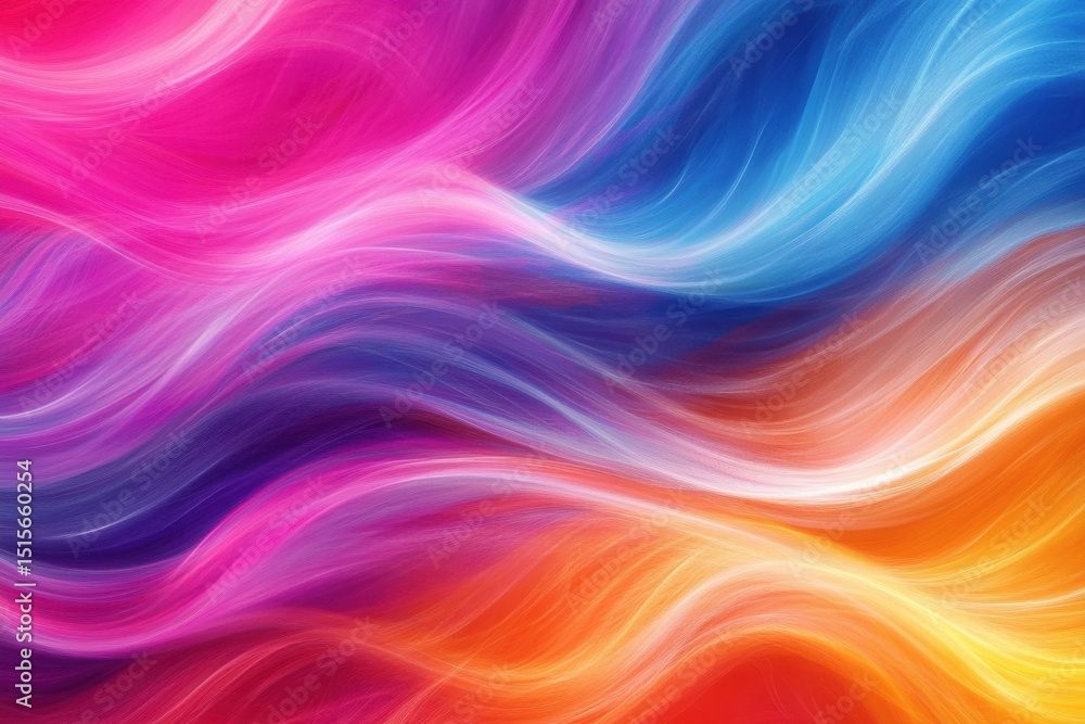 Poster vibrant abstract background with flowing waves of color bringing energy and movement to the design, 