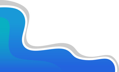 Gradient Wave Corner Border 