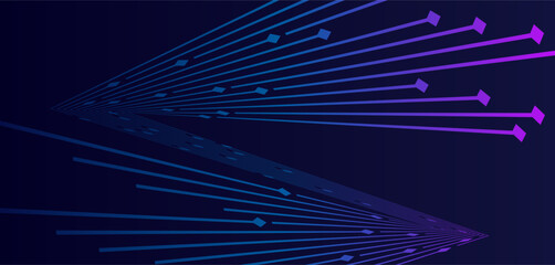 abstract blue and purple lines on dark background - perfect for art exhibitions