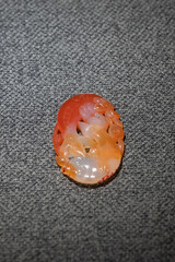 Qing Dynasty Agate Double Fish Pendant