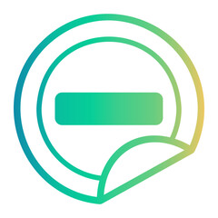 sticker Line Gradient Icon © Darwin Mulya