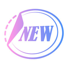 sticker Line Gradient Icon