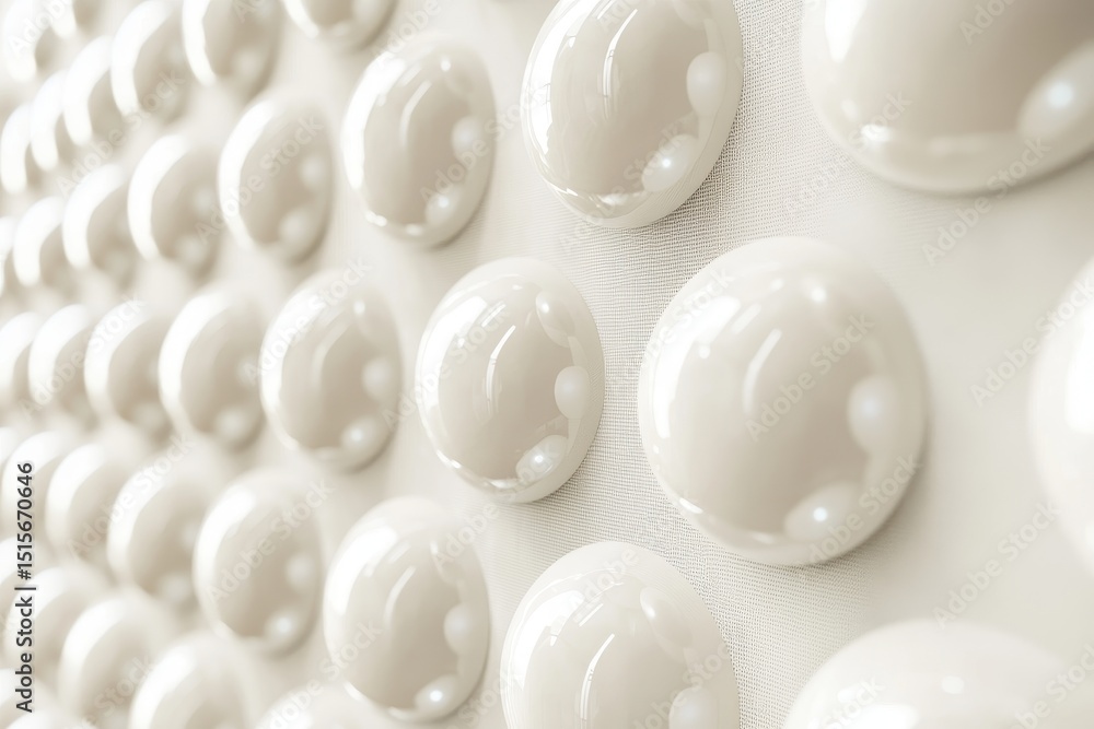 Poster an intriguing arrangement of white spheres creates an abstract pattern on a textured surface, abstra