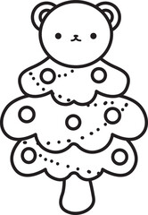 Outline of christmas party items. 