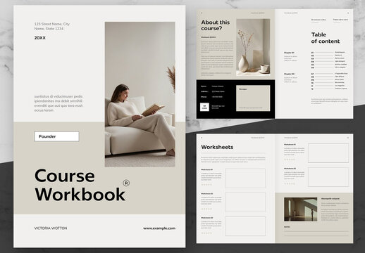 Beige And Black Course Workbook