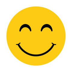 yellow smiley face happy emoji illustration