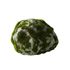 Large moss covered rocks with a lush green texture, giving a fresh, natural feel. Perfect for garden products, terrariums or health themes. High quality PNG with realistic details.