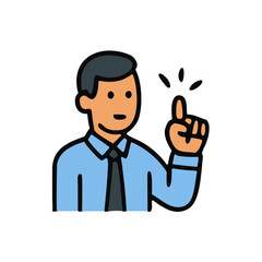 Cartoon business manager and doctor characters 