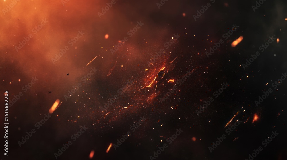 Aufkleber abstract background showing an fiery display of energy and movement