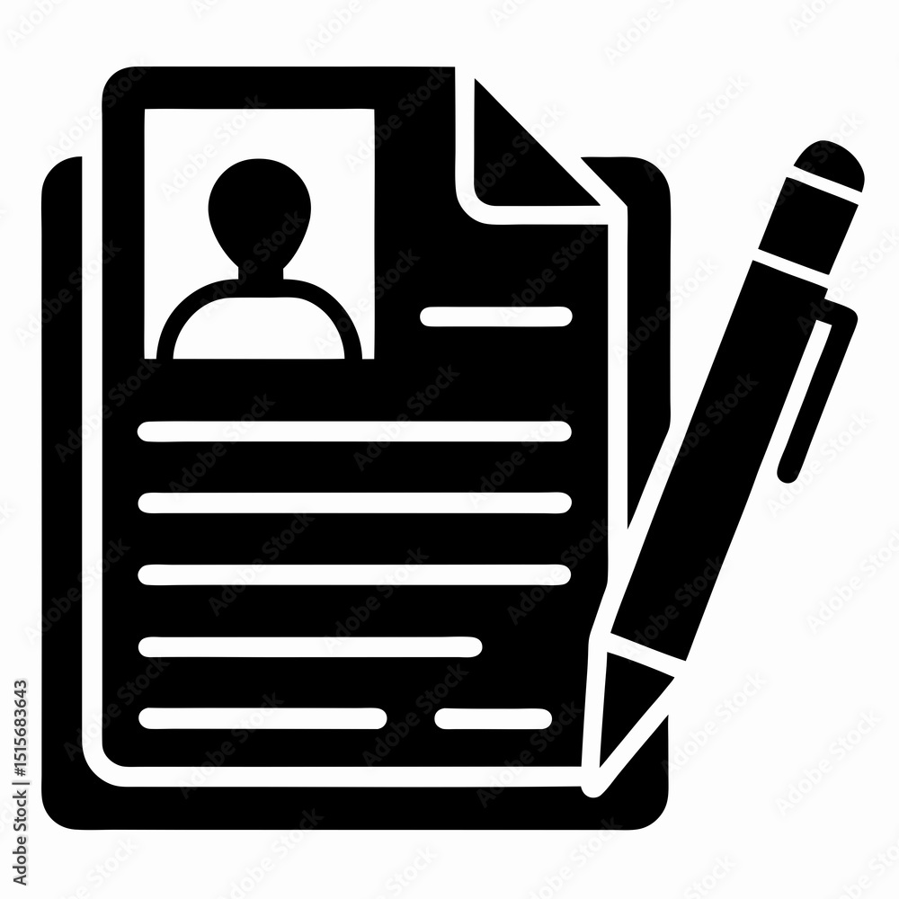 Poster vector file folder icon vector icon illustration silhouette graphics design image white background