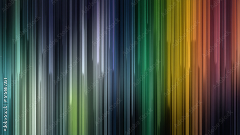 Aufkleber vertical line abstract with angle transitions and multicolor gradient