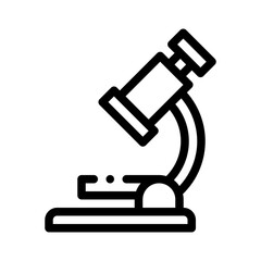 microscope line icon