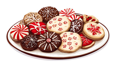 Elegant Christmas and New Year designs with festive ornaments