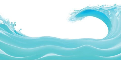 A serene watercolor ocean landscape with pastel blue and green abstract waves. Ideal for art prints, website headers, and peaceful branding.
